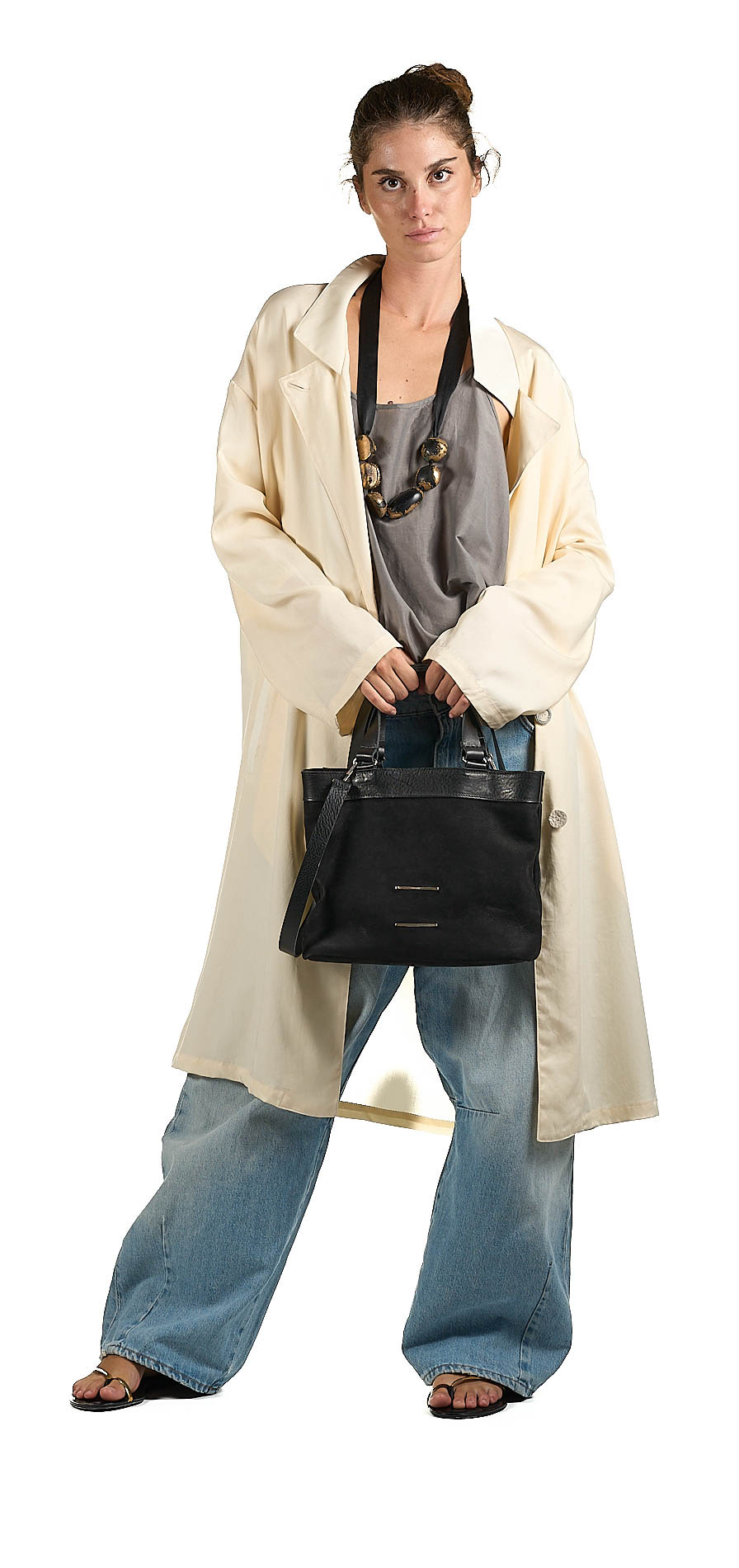 daniele basta leather and silver bags - WEARING